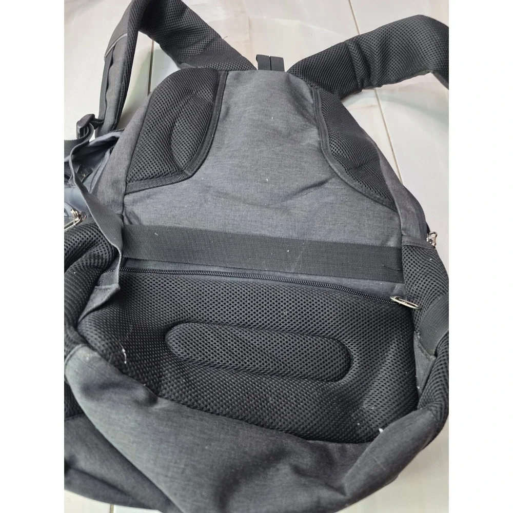 Bruno Cavalli Laptop Backpack‎ Gray Heather USB Charging Port Travel Work Bag P4